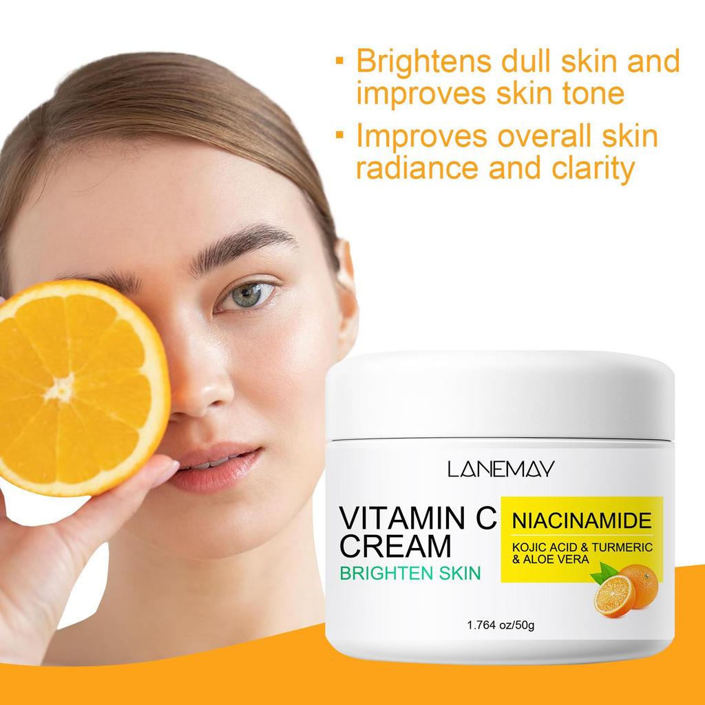 VITAMIN C CREAM-Provides Skin Moisturize, Firming And Lifting-Brightening The Skin- Suitable for all Skin Types, 50g