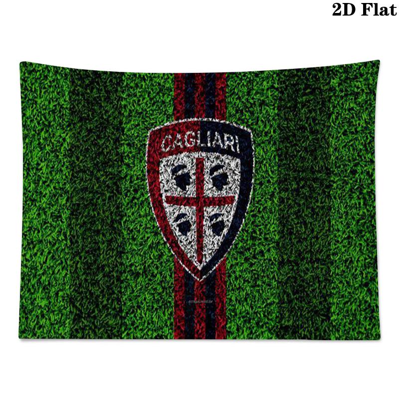 Cagliari Calcio Wall Tapestry Aesthetic Wall Hanging Printed Fabric Blanket Decorative Tapestries for Bedroom Living Room Home Decor