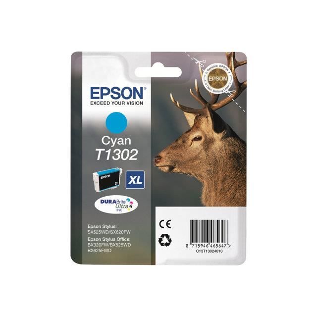 Epson cartouche t1302 - cerf - cyan