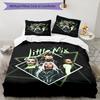 3pcs Little Mix Bedding Set Duvet Cover Closure Includes 1 Duvet Cover & 2 Pillowcases, Soft and Comfortable for All Seasons.