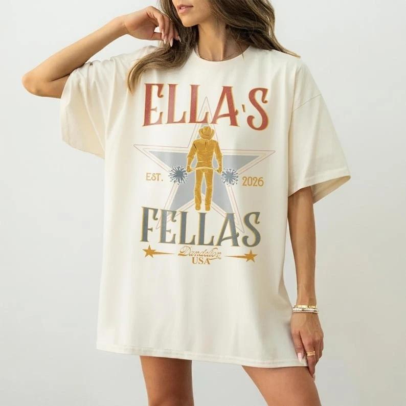 Ella s Fellas Western Cowboy Vintage T shirt XL