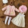 BJD Doll Clothes 30cm 1/6 Scale Winter Dress and Cute Hat Accessories for Girl's Gift Outfit