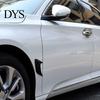 No Drill Car Decoration Shark Gill Side Vent Decals ABS Chrome Fender Trim Self-Adhesive Stick-On Sticker Exterior Hood Ornament Sporty Fit