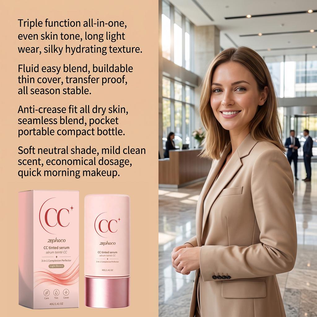 Zephoco CC 3-in-1 Essence Cream Light Brown