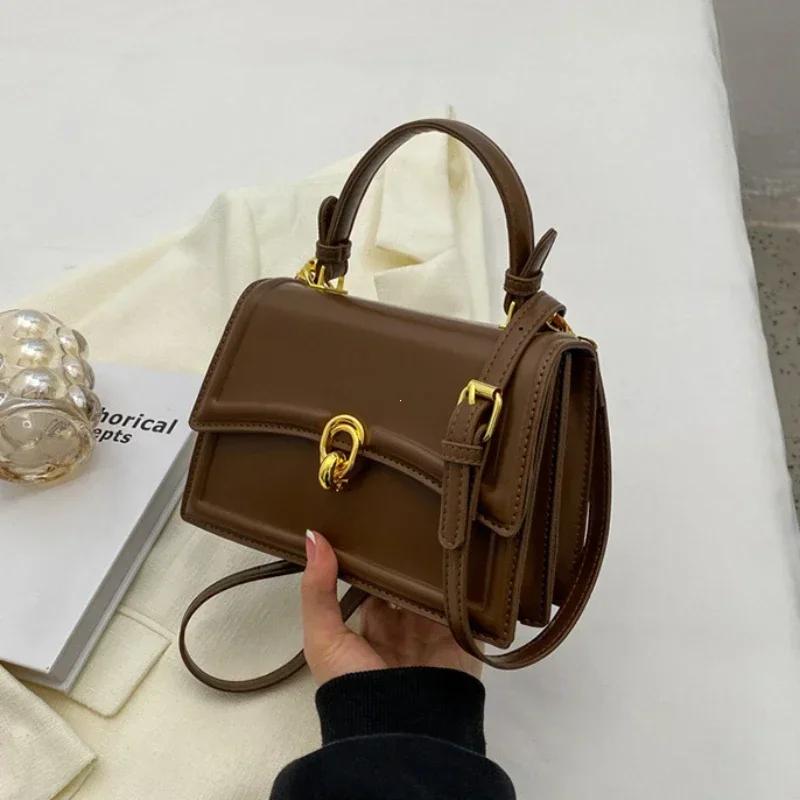 Malé crossbody kožené PU kabelky pro ženy jednoduché kabelky kabelka přes rameno dámské luxusní značkové tašky a peněženky