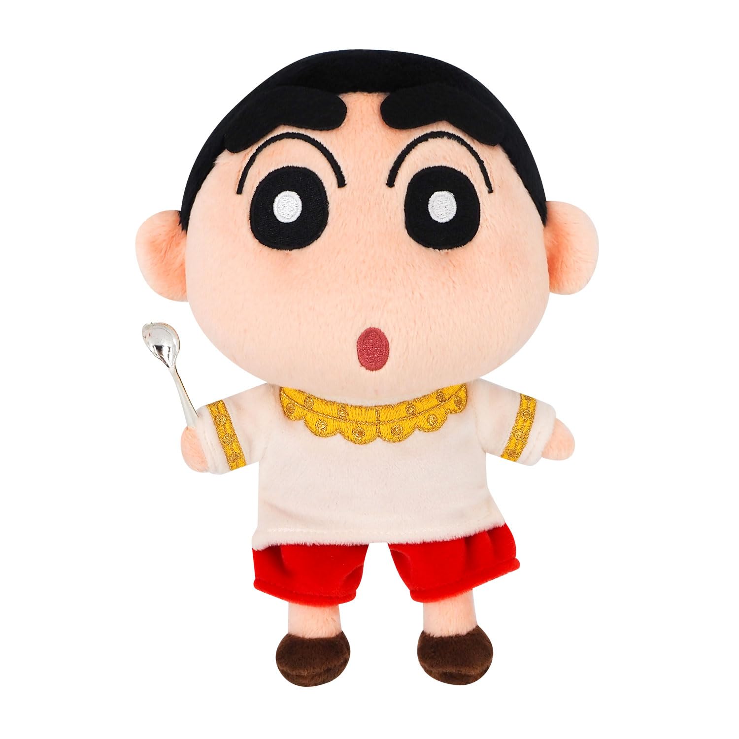 

Sanei Boeki Crayon Shin-chan Movie: Super Gorgeous! Scorching Kasukabe Dancers Transformed Shin-chan (S) Indian Ver. W10 x D10 x H20cm Plush Toy SN49