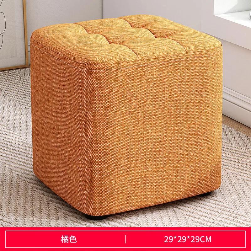 Domácí látová stolička Stolička na přezouvání bot ve vstupní hale Noha Stolička k pohovce Podnožka Obývací pokoj Malá lavice Stolek