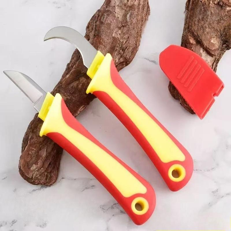 Multi-functional Plastic-handled Electrician's Knife, Cable Stripping Knife, Cable Cutting Tool for Wire Cutting.