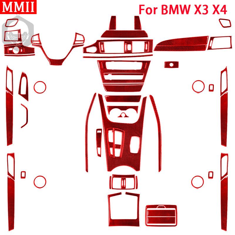 

RRX для BMW X3 F25 X4 F26 2011-2017 интерьер из углеродного волокна, рычаг переключения передач, подъемник окна, AC CD, декоративная крышка, накладка, наклейка на автомобиль