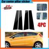 For Ford Fiesta 5 Doors 2011 2012 2013 2014 2015 2016 Car Window Trim Cover B C Pillar Posts Center Column Sticker Car