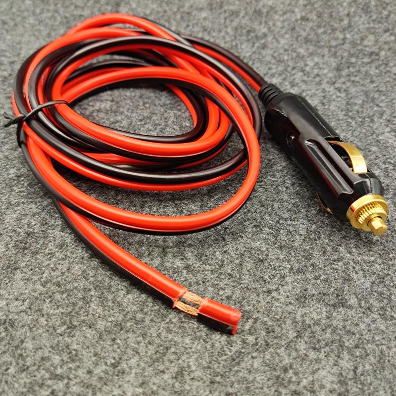 Universeller 12V/24V Hochleistungs-Kfz-Zigarettenanzünderstecker aus reinem Kupfer mit Hochtemperaturbeständigkeit und Ladeverlängerungskabel für Luftpumpe