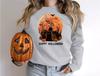 Men's Halloween Pumpkin Witch Sweatshirt Pullover Hoodie