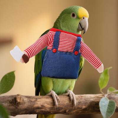 Papağan Kıyafetleri Kuşlar Eğlenceli Cosplay Kıyafeti Çizgili Tulum Kollu Muhabbet Kuşu Sultan Papağanı Günlük Giyim Kostüm Partileri Giydirme