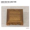 1Pcs Redwood Buddhist Statue Holder Multi-Purpose Wooden Flowerpot Stand for Home Decor Mini Fish Tank Crafts Display Base