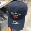 Letter Embroidery Soft Top Baseball Cap Old Worn Brim Cap Men's and Women's Street Versatile Casual Sun Hat