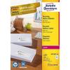 Avery zweckform étiquettes autocollantes en papier mat 100 feuilles blanc naturel 63,5 x 38,1 mm 2100 étiquettes