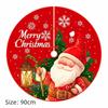 Snowflake Print Christmas Tree Skirt Santa Claus Printed Christmas Decoration  Home Holiday