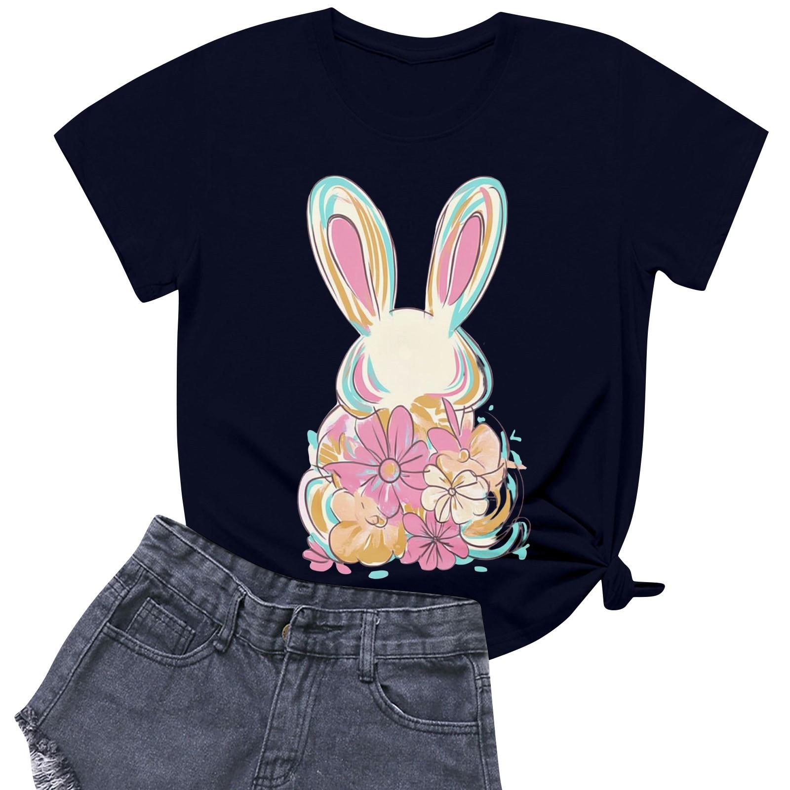 

Женская повседневная футболка с круглым вырезом и короткими рукавами с принтом XXL