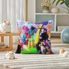 One Piece Wano Country Arc Anime Plush Pillow Cover Soft Short Plush Cushion Cover For Sofa Bedroom Home Decor Gift Decoration