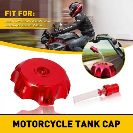 51-54mm Gas Cap Fuel Tank For Yamaha Honda Suzuki Kawasaki Motorcycle ATV BIKE