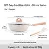 Maifan Stone Non-stick Wok Frying Pan - Deep Flat Bottom Steak Pan