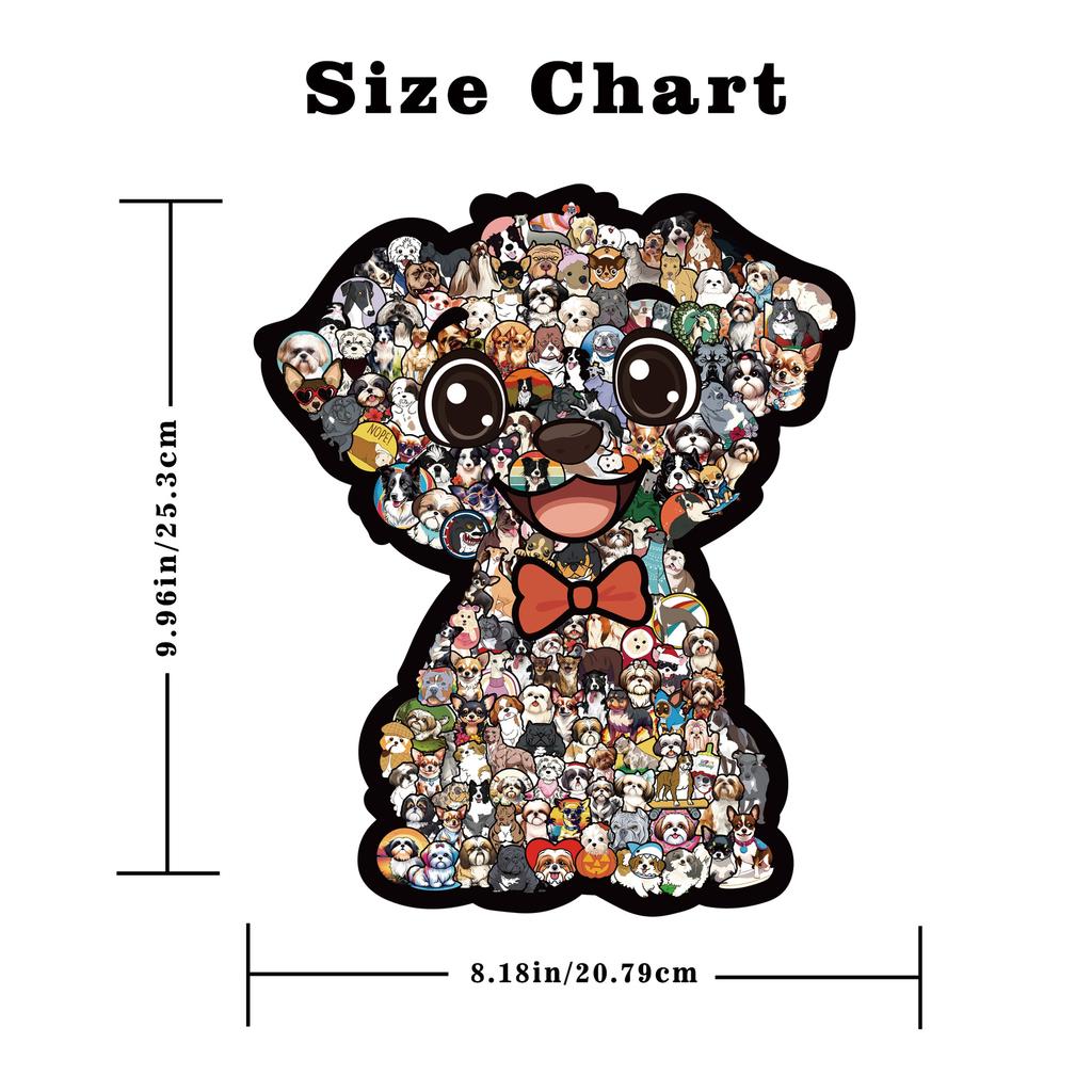 Fun Dog Set Wooden Puzzle Ornament Puzzle Game Toy Low Edition 160Pcs Puzzle