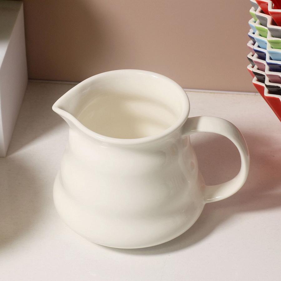 450ml Coffee Server Ceramic Coffee Pot Ceramic Teapot Coffee Carafe Hand Brewed Coffee Pot for Home office Café