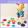 Wooden Color Classification Rainbow Tree Learning Toy For Preschool Enrichment