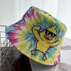 Cartoon Duck Bucket Hat Cool Cute Pattern Fisherman Hats Yellow Duck Printing Panama Cap For Men Women Reversible Outdoor