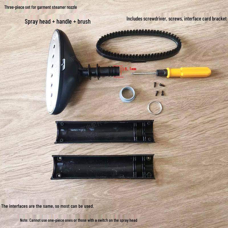 Universal Steam Garment Steamer Hose and Nozzle Handle Ironing Head 0.8L and below