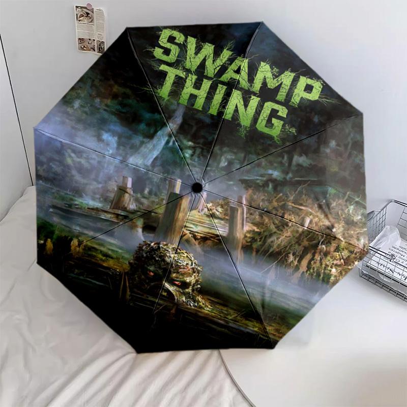 

1 PC Automatic Folding Umbrella - Cartoon Pattern, Portable & Foldable Design with 42 Ribs, Christmas Birthday Gifts