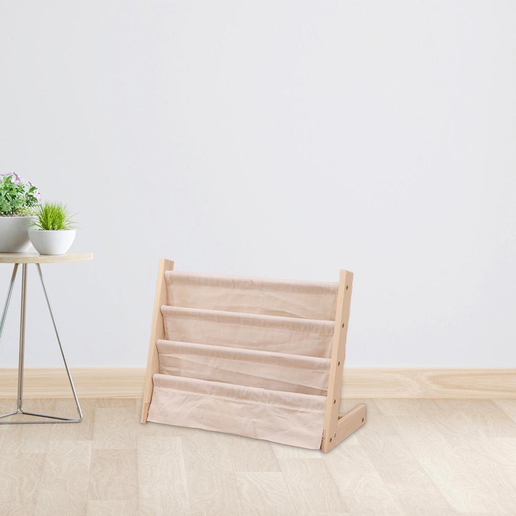 Rack Wooden Bookshelf Children's Bookcase Organizer