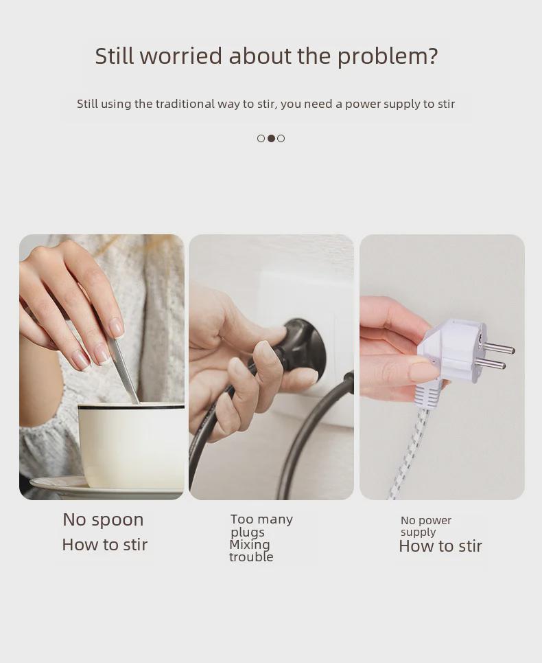 Automatic Electric Stainless Steel Stirring Coffee Mug