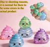 Glitter Novelty Poo Squishy Stress Ball Funny Stretch Squeeze Fidget Toy April Fool'S Day Prank Gift For Adults