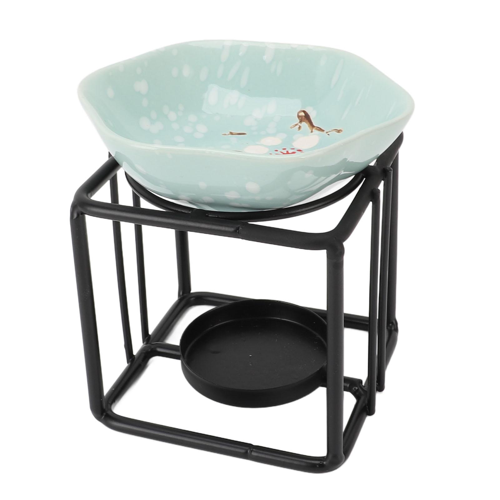 

Cube Iron Art Ароматерапевтическая горелка Набор Металлическая Ароматерапия Ароматерапия Керамическая Подсвечник Масло