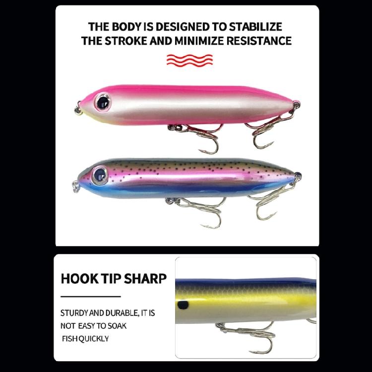 Pencil Styles Top Attractor Smooth Body Professional Floating Hard Baits Bright Floating Fishing Device Easy Transport