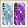 The golden silk of waves For Samsung S26 S22 S8 S9 S10 S20 Ultra S21 Pro S22 Plus S23 FE S24Ultra S25 Edge S24+ Glass Phone Case