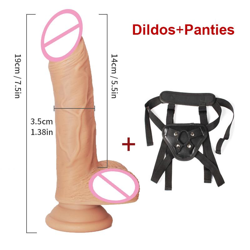 Soft Double-layer Silicone Huge Suction Cup Penis Realistic Dildo Lesbian Toy Fake Dick Big Anal Dildos Adult Sex Toys for Woman