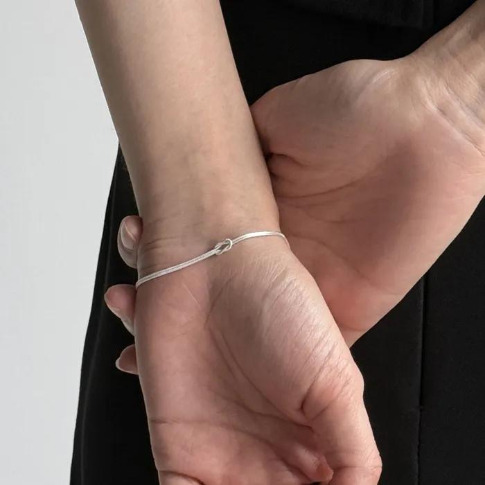 925 Two knot bracelet