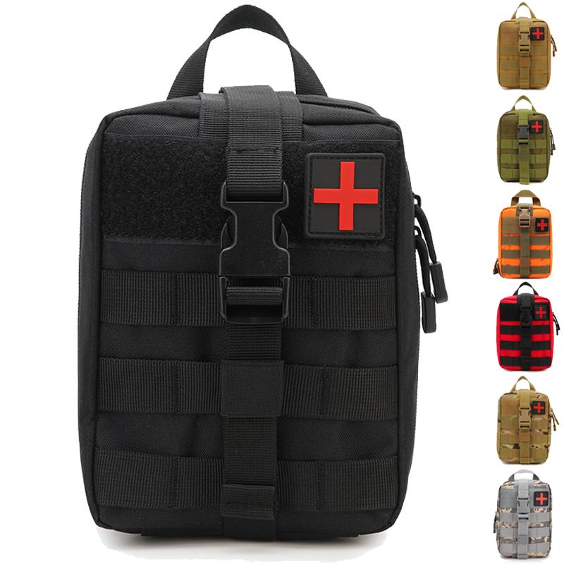 Hunting Molle Pouch EDC Tool Bag IFAK Waist Pack Survival Emergency Medical First Aid Kit Outdoor Camping Hiking Accessories