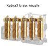 For Anycubic Kobra 3 Combo Hotend Nozzle 0.2 0.4 0.6 0.8 Hardened Steel Brass Nozzle For Anycubic Kobra3 Spare Parts Accesories