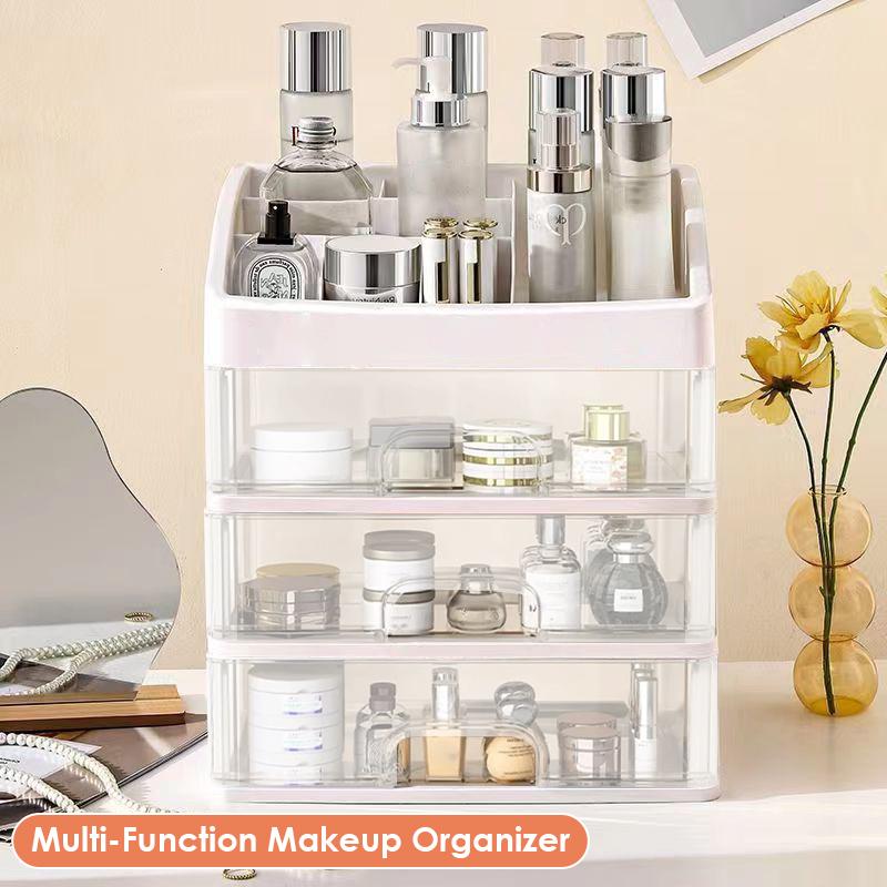 Make-up-Koffer, Schmuckbehälter, Make-up-Organizer, Schubladen, Kunststoff, Kosmetik-Aufbewahrungsbox, Make-up-Pinselhalter, Organizer