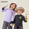 MQDMINI Kids' 5A Antibacterial Spliced Long-Sleeve T-Shirt