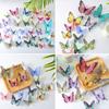 3D Butterfly Wall Decals Removable Colorful Butterfly Wall Stickers DIY Wall Art Murals for Babys Bedroom TV Background Living Room