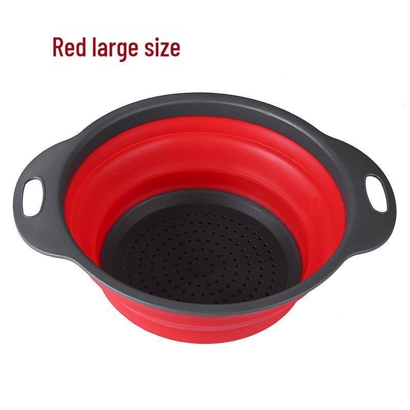 2-Piece Folding Colander & Drain Basket Set