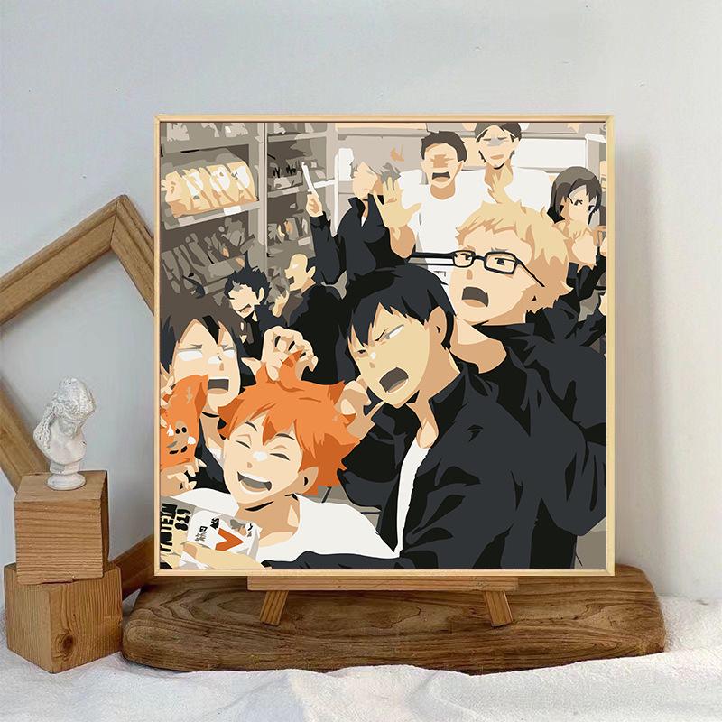Kit Pittura ad Olio Digitale Anime Demon Slayer Fai da Te per Bambini