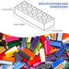 200g 2x6 Dot DlY Building Blocks ThickFigures Bricks Learning-Focused Creative SizeCompatible for Children Featuring Toys