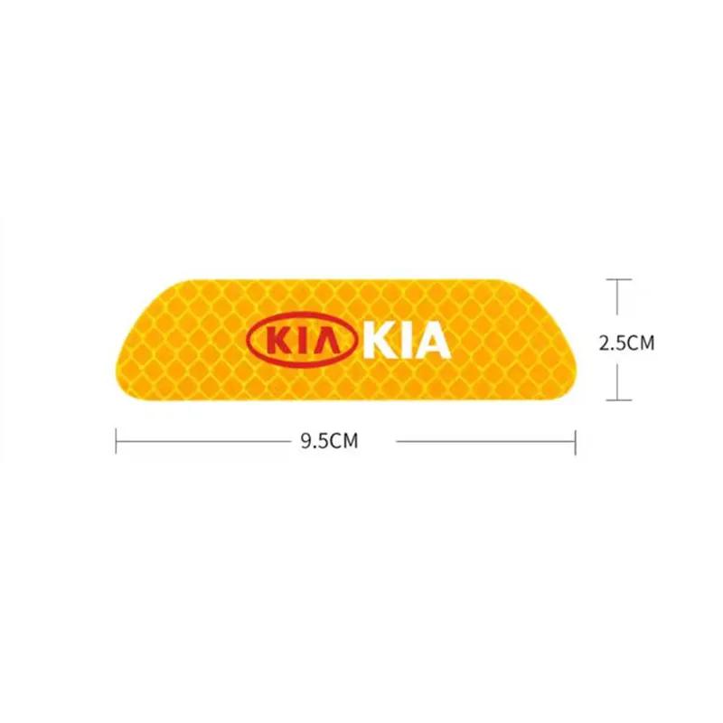 MTDY7 Car Door Safety Warning Reflective Mark Sticker Auto Styling For KIA K5 K9 Sportage Ceed Picanto Soul Rio Sorento Accessories