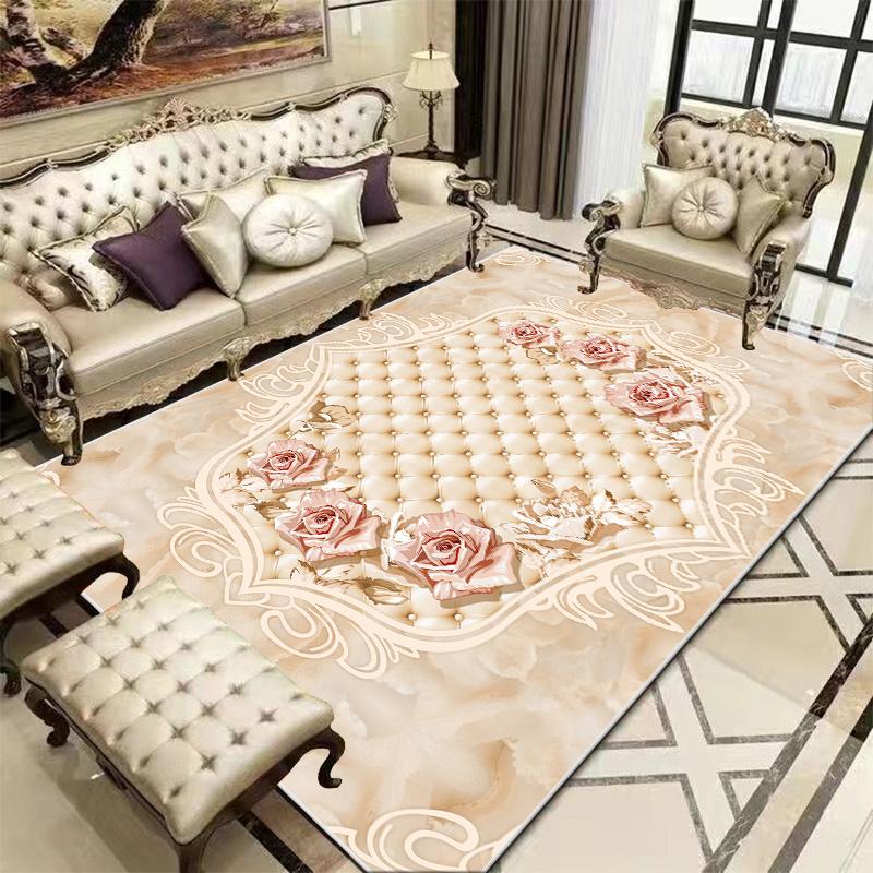 Carpet Living Room Mat Modern Bedroom European Style Decoration Carpet Luxury Large Room Rugs Washable Sofa Lounge Floor Mats
