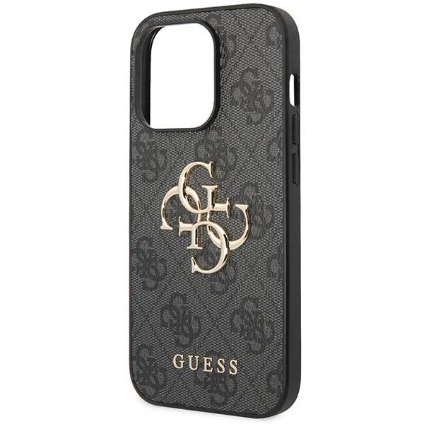 Guess Guhcp15L4Gmggr Iphone 15 Pro 6.1 Szary/Grey Hardcase 4G Big Metal Logo